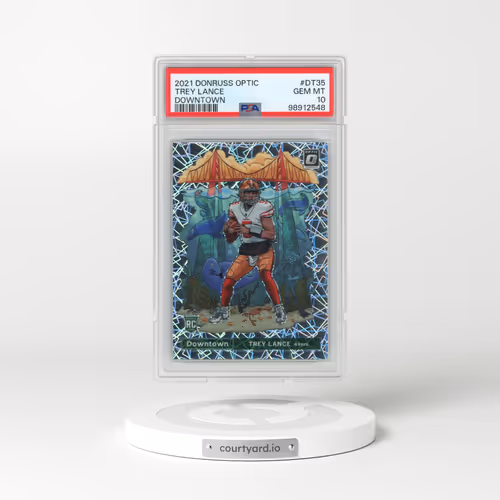 2021 Panini Donruss Optic Downtown #DT35 Trey Lance (PSA 10 GEM MINT)