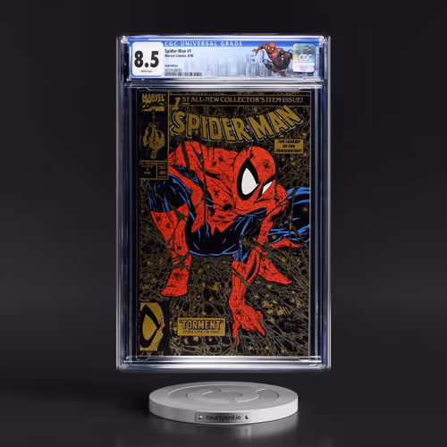Spider-Man #1 CGC 8.5 White Pages (Marvel Comics, 8/90) - Universal Gold Edition