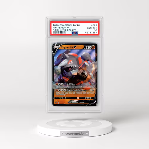 2020 Pokémon Sword & Shield Darkness Ablaze #095 Rhyperior V - Holo (PSA 10 GEM MINT)