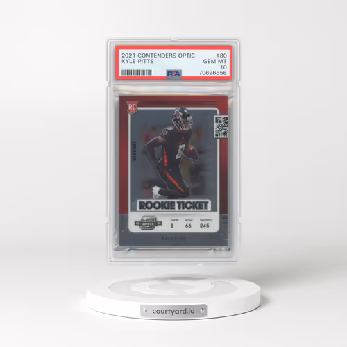 2021 Panini Contenders Optic #80 Kyle Pitts (PSA 10 GEM MINT)