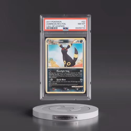 2011 Pokémon Call of Legends #22 Umbreon - Reverse Foil (PSA 8 NM-MT)