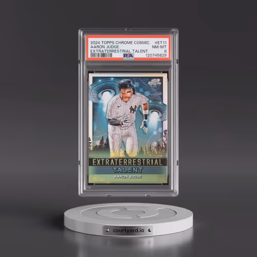 2024 Topps Chrome Cosmic Extraterrestrial Talent #ET11 Aaron Judge (PSA 8 NM-MT)