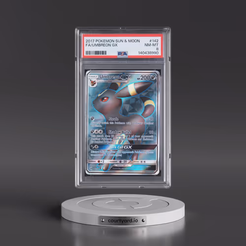 2017 Pokémon Sun & Moon #142 Umbreon GX - Holo Full Art (PSA 8 NM-MT)