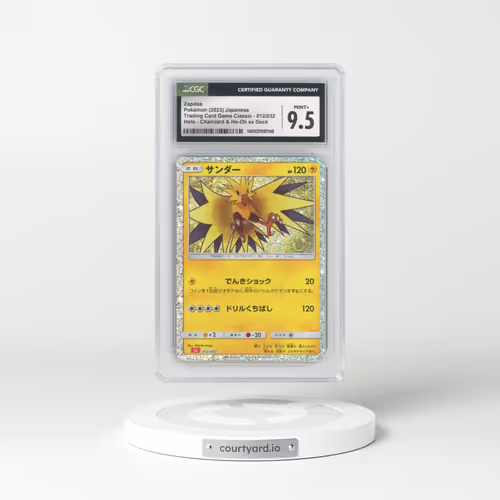 2023 Trading Card Game Classic - CLF, CLL, CLK #012/032 Zapdos - Holo Charizard & Ho-Oh ex Deck - CLL (CGC 9.5 MINT+)