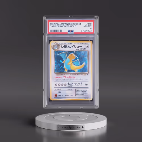 1997 Pokémon Rocket #149 Dark Dragonite - Holo (PSA 8 NM-MT)