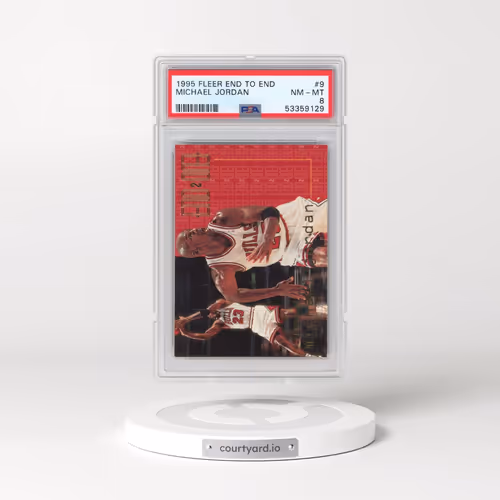 1995 Fleer End to End #9 Michael Jordan (PSA 8 NM-MT)