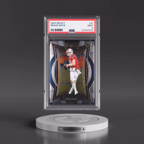 2024 Panini Select #27 Drake Maye (PSA 9 MINT)