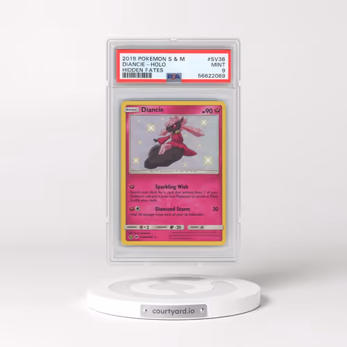 2019 Pokémon Sun & Moon Hidden Fates #SV36 Diancie - Holo (PSA 9 MINT)