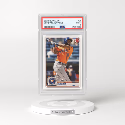 2020 Bowman #25 Yordan Alvarez (PSA 9 MINT)