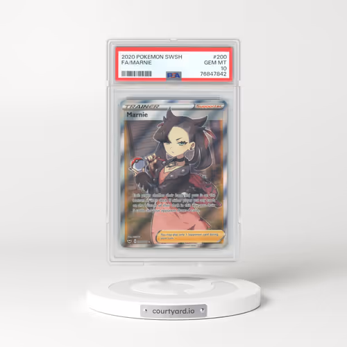 2020 Pokémon Sword & Shield #200 Marnie - Full Art (PSA 10 GEM MINT)