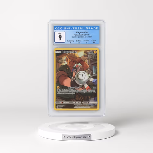 2019 Cosmic Eclipse #242/236 Magnemite - Character Rare Secret Rare (CGC 9 MINT)