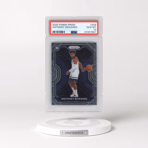 2020 Panini Prizm #258 Anthony Edwards (PSA 10 GEM MINT)