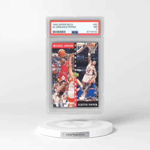 1992 Upper Deck #62 Michael Jordan/Scottie Pippen (PSA 7 NM)