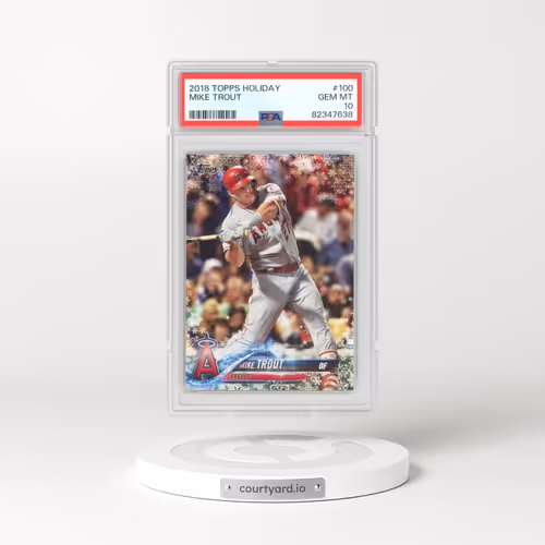 2018 Topps Holiday #100 Mike Trout (PSA 10 GEM MINT)