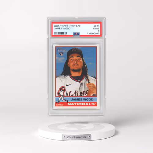2025 Topps Heritage #231 James Wood (PSA 9 MINT)