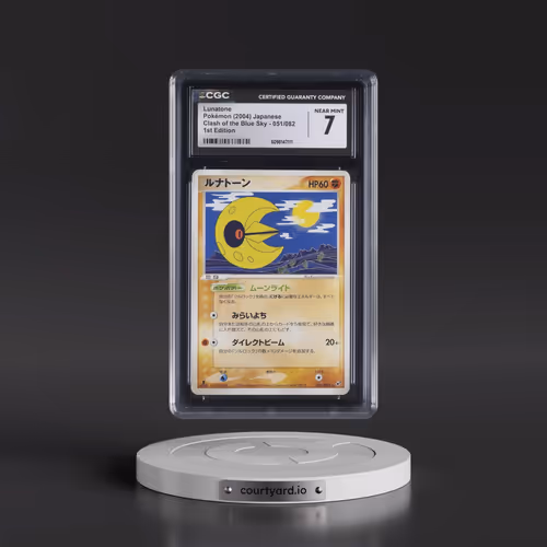 2004 Clash of the Blue Sky #051/082 Lunatone - 1st Edition (CGC 7 NM)