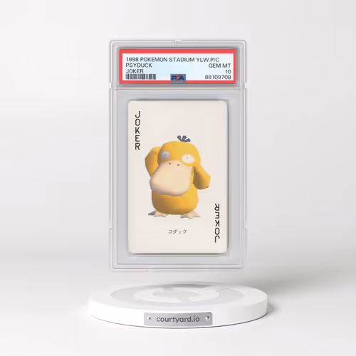 1998 Pokémon Stadium Yellow Version Playing Cards Psyduck - Joker (PSA 10 GEM MINT)