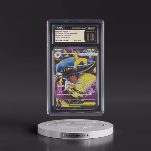 2025 Inferno X - M2 #098/080 Mega Sharpedo ex - Super Rare Holo (CGC 10 PRISTINE)