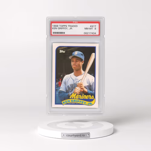 1989 Topps Traded #41T Ken Griffey Jr (PSA 8 NM-MT)