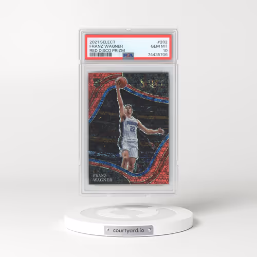 2021 Panini Select #282 Franz Wagner - Red Disco Prizm (PSA 10 GEM MINT)