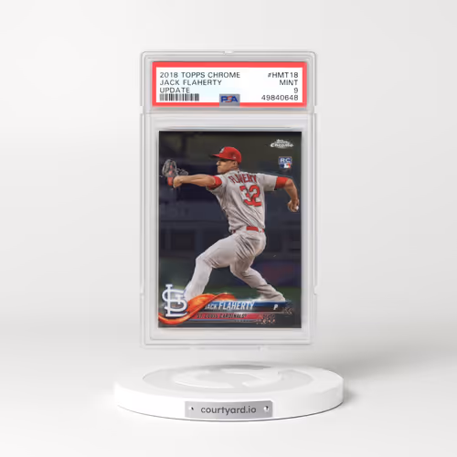 2018 Topps Chrome Update #HMT18 Jack Flaherty (PSA 9 MINT)