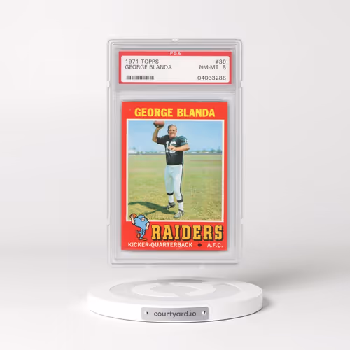 1971 Topps #39 George Blanda (PSA 8 NM-MT)