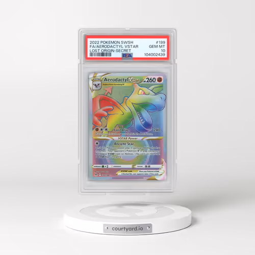 2022 Pokémon Sword & Shield Lost Origin #199 Aerodactyl Vstar - Full Art Secret (PSA 10 GEM MINT)