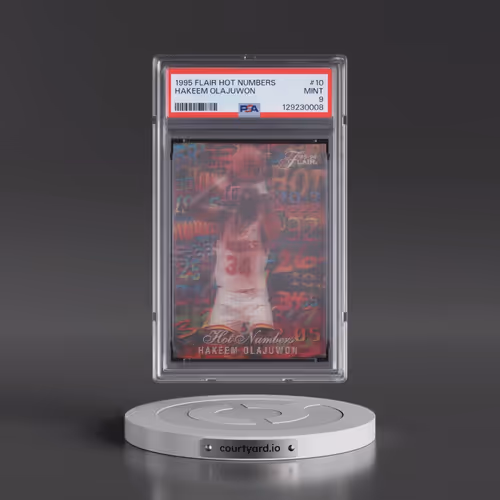 1995 Flair Hot Numbers #10 Hakeem Olajuwon (PSA 9 MINT)