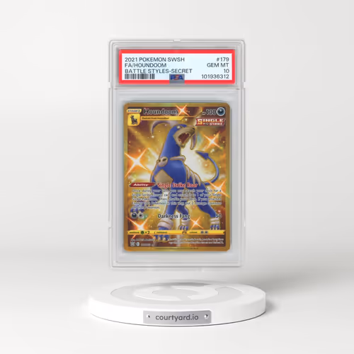 2021 Pokémon Sword & Shield Battle Styles #179 Houndoom - Full Art Secret (PSA 10 GEM MINT)