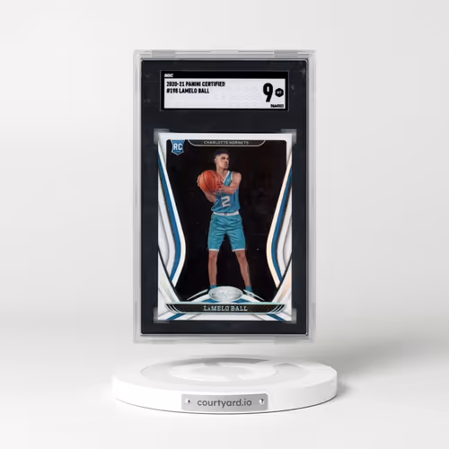 2020 Panini Certified #198 Lamelo Ball (SGC 9 MINT)