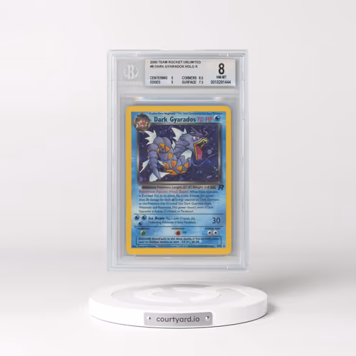 1999 Team Rocket #8 Dark Gyarados - Holo (BGS 8 NM-MT)