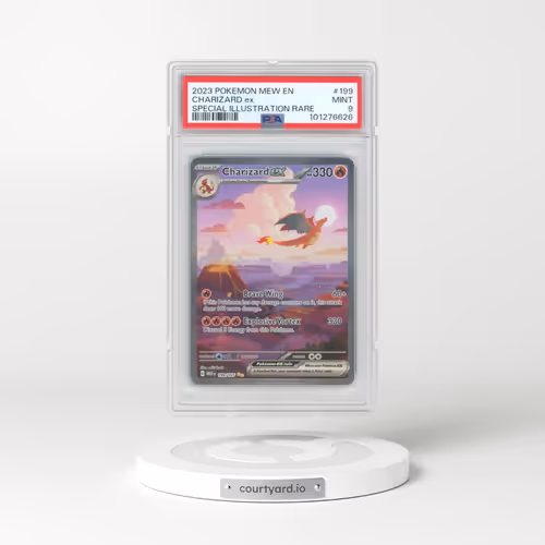 2023 Pokémon Mew EN-151 #199 Charizard EX - Holo Special Illustration Rare (PSA 9 MINT)