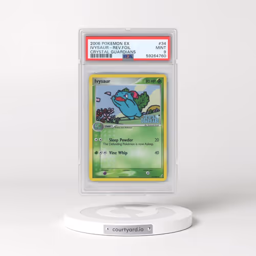 2006 Pokémon EX Crystal Guardians #34 Ivysaur - Reverse Foil (PSA 9 MINT)