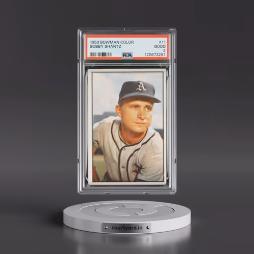 1953 Bowman Color #11 Bobby Shantz (PSA 2 GOOD)