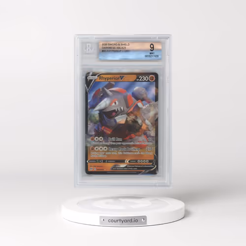 2020 Darkness Ablaze #095 Rhyperior V - Holo (BGS 9 MINT)