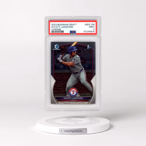 2023 Bowman Draft #BDC106 Wyatt Langford - Chrome (PSA 9 MINT)