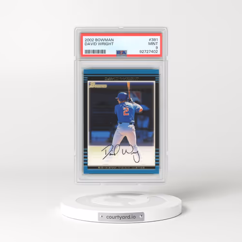 2002 Bowman #381 David Wright (PSA 9 MINT)