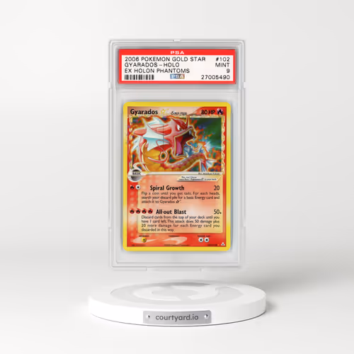 2006 EX Holon Phantoms #102 Gyarados - Holo Gold Star (PSA 9 MINT)