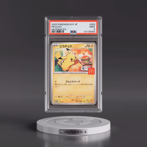 2025 Pokémon M-P Promo #020 Pikachu - McDonald's (PSA 9 MINT)