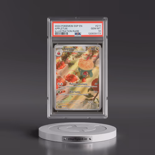 2024 Pokémon Ssp EN-Surging Sparks #211 Appletun - Illustration Rare (PSA 10 GEM MINT)
