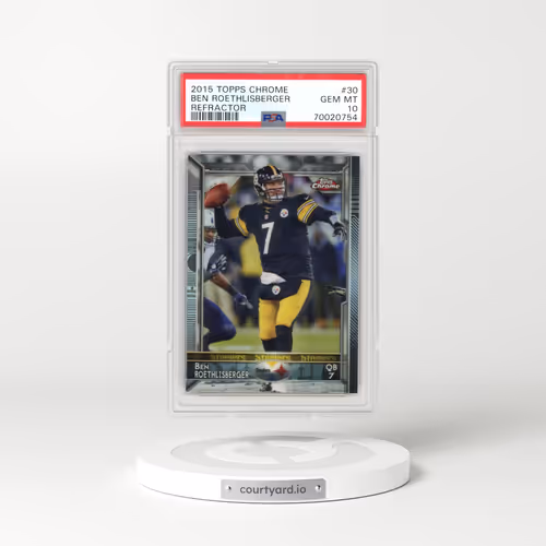 2015 Topps Chrome #30 Ben Roethlisberger - Refractor (PSA 10 GEM MINT)