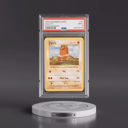 1999 Pokémon Game #47 Diglett - Shadowless (PSA 9 MINT)