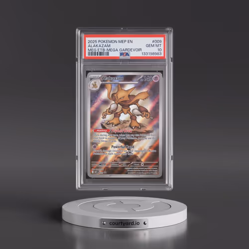 2025 Pokémon Mep EN-Me Black Star Promo #009 Alakazam - Mega Evolution Elite Trainer Box-Mega Gardev