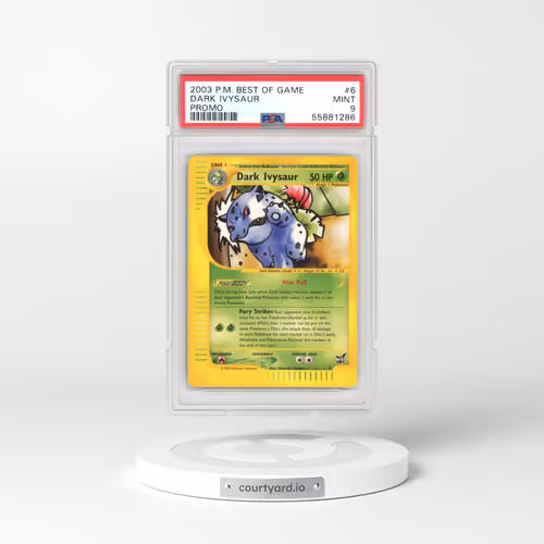 2003 Pokémon Best of Game Promo #6 Dark Ivysaur (PSA 9 MINT)