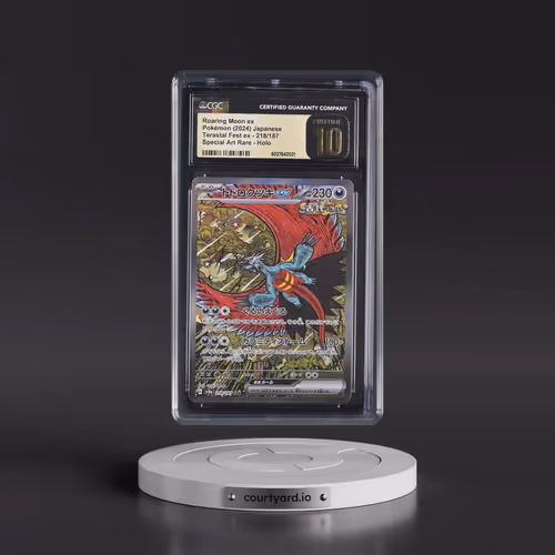 2024 High Class Pack: Terastal Fest ex - sv8a #218/187 Roaring Moon ex - Special Art Rare Holo (CGC