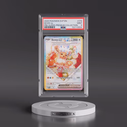 2025 Pokémon Svp EN-SV Black Star Promo #174 Eevee EX - Holo Prismatic Evolutions Super-Premium Coll