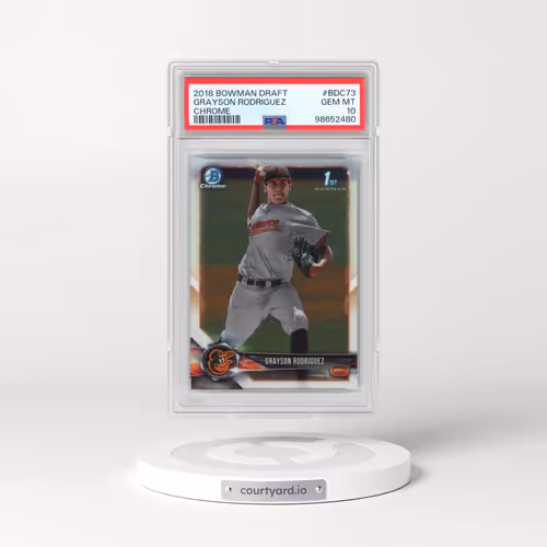 2018 Bowman Draft #BDC73 Grayson Rodriguez - Chrome (PSA 10 GEM MINT)