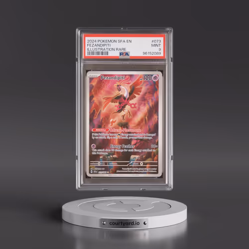 2024 Pokémon Sfa EN-Shrouded Fable #073 Fezandipiti - Illustration Rare (PSA 9 MINT)