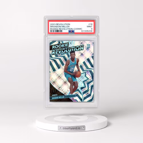 2023 Panini Revolution Rookie Revolution #18 Brandon Miller - Cosmic (PSA 9 MINT)