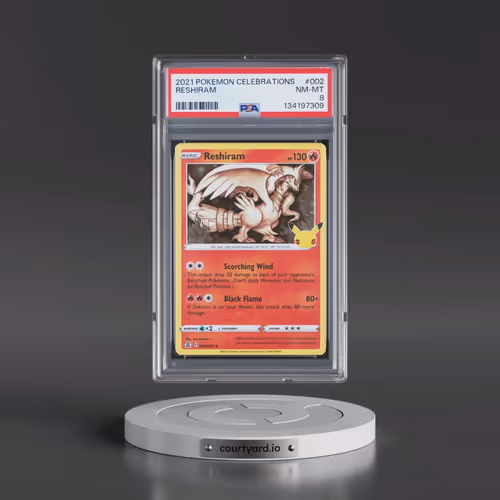2021 Pokémon Celebrations #002 Reshiram (PSA 8 NM-MT)
